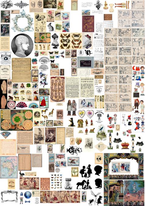 A Second Poster Of Miniature Printables - Print Off At A3 Size For Victorian Early C20th Dolls House Designs … 25D Printables For Miniatures, Miniature Printables 1:12, Dollhouse Printables 1:12, Free Miniature Printables 1:12, Doll House Printables, Vintage Doll House, Mini Printables, Mini Posters, Barbie Printables