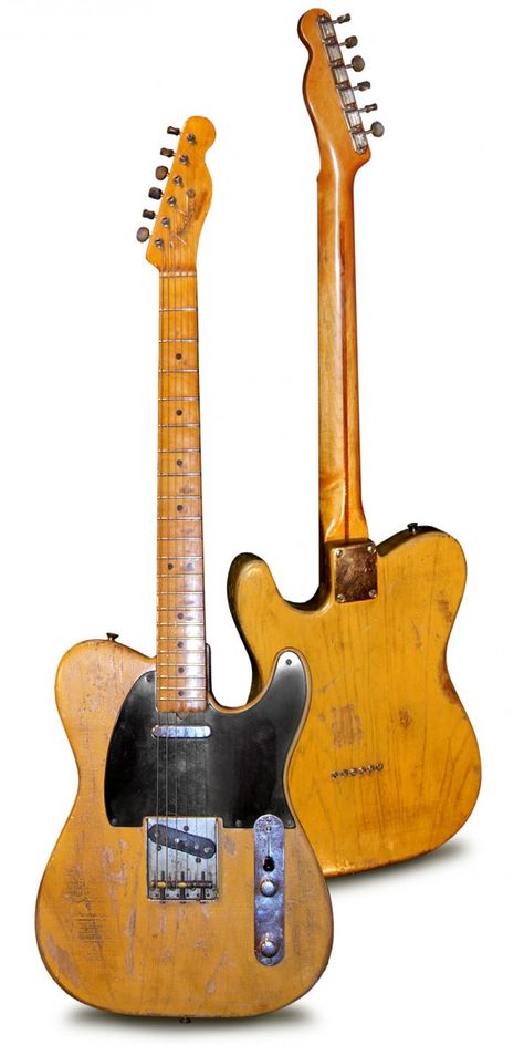 1950 Fender Broadcaster Butterscotch Telecaster, Telecaster Relic, Vintage Telecaster, Guitar Gadgets, Fender Esquire, Telecaster Body, Electric Guitar Design, Fender Electric Guitar, Fender Vintage