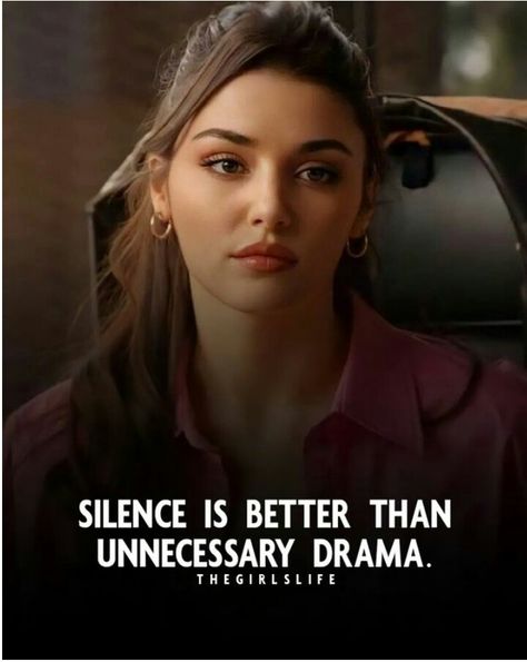 Sigma Girl Quotes, Mysterious Girl Quotes, Strong Woman Quotes Truths, Quotes About Girls, Aesthetic Memories, Girls Attitude Quotes, Bold Quotes, Normal Quotes, Cute Picture Quotes