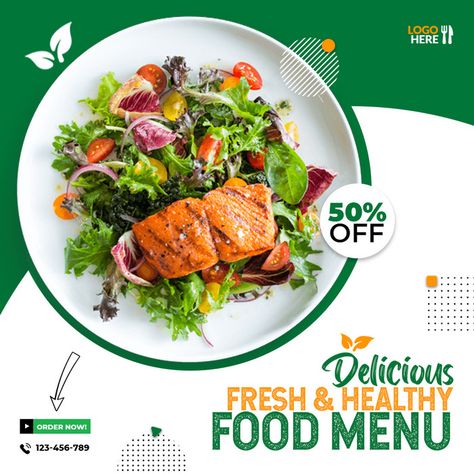 Fresh Healthy Food Social Media Instagram Poster Design#pikbest#templates Healthy Poster Design, Healthy Food Poster Design, Healthy Food Poster, Cafe Content, Diet Poster, Healthy Poster, Food Social Media Design, Instagram Poster Design, Food Layout