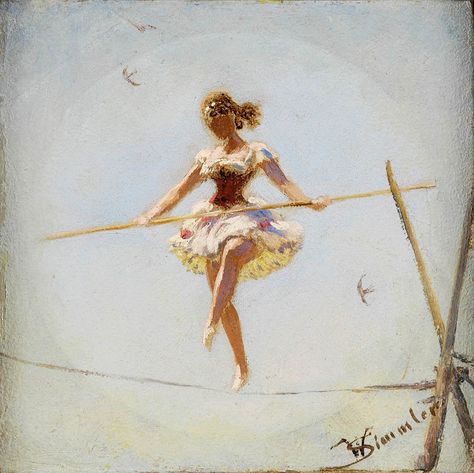 Tightrope Walker, Circus Aesthetic, Walker Art, Circus Art, Buy Wall Art, Vintage Circus, Online Wall Art, Painting Reproductions, Art Reproductions