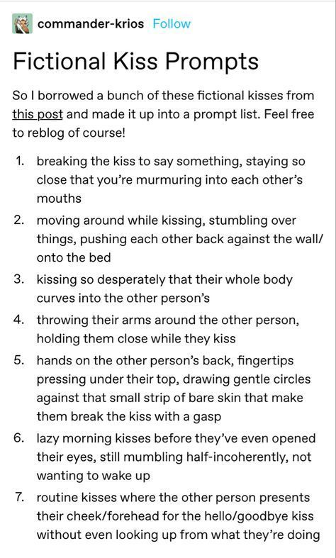 Kiss Prompts, Prompt List, Story Writing Prompts, Writing Romance, Writing Things, Writing Dialogue Prompts, Creative Writing Tips, Being Pregnant, Funny Text Conversations