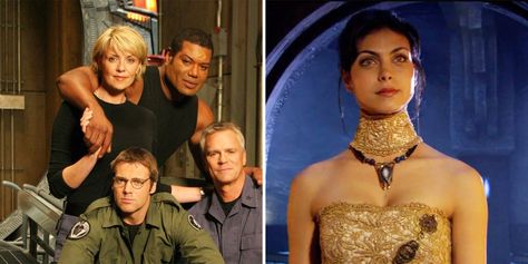 Let's step into the Stargate and take a look at some surprising things you might not know about the show that came after the movie: Stargate SG-1. Stargate Sg1 Wallpapers, Sg1 Stargate, Stargate Project, Stargate Movie, Stargate Ships, Stargate Franchise, Amanda Tapping, Stargate Universe, Michael Shanks