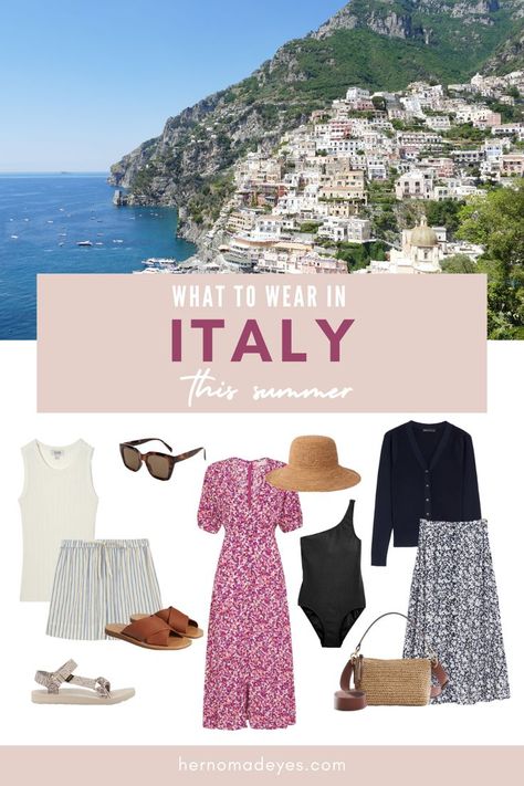 What To Wear in Italy this summer | Summer Vacation Outfits | Travel Fashion | Travel Style | Her Nomad Eyes Italy Outfits Summer, European Vacation Outfits, Italy Vacation Outfits, What To Wear In Italy, Italy Coast, Italy Travel Outfit, Tropical Vacation Outfits, Coast Fashion, Honeymoon Outfits