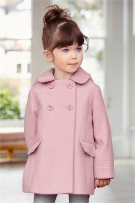 Childrens Coats, Girls Coats, Girl Dress Patterns, Kids Coats, Girl Coat, Double Breasted Coat, Dresses Kids Girl, Stylish Kids