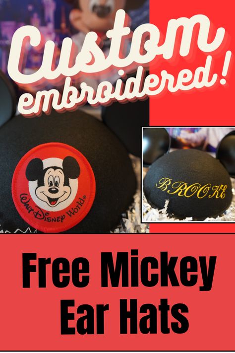 The perfect way to start your Disney Vacation. Get your free custom embroidered Mickey ear Hat just in time for your next Disney World or Disneyland vacation. Mickey Ear Hat, Disney Planner, Family Travel Hacks, Ear Hat, Disney Mickey Ears, Disneyland Vacation, Disney Facts, Walt Disney World Vacations, Disney Resorts