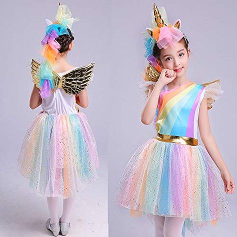 Unicorn Fancy Dress, Girls Cheshire Cat Costume, Fairy Fancy Dress, Girl Unicorn Costume, Rainbow Costumes, Girls Fancy Dress, Everyday Cosplay, Fancy Dress Outfits, Unicorn Costume