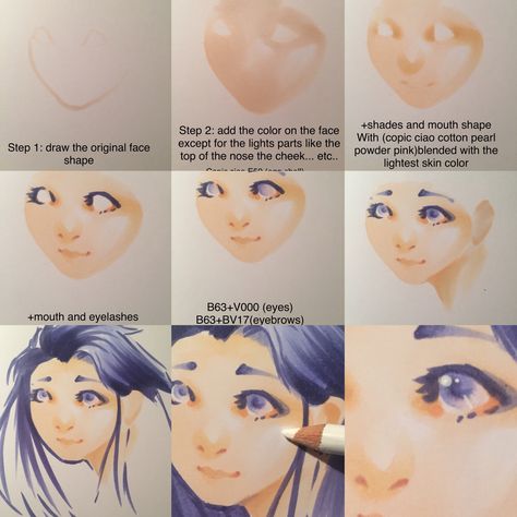 Skin tone copic tutorial Super Pale Skin, Colouring Tips, Copic Drawings, Prismacolor Art, Drawing Manga, Coloring Techniques, Art Help, Coloring Tips, Coloring Tutorial