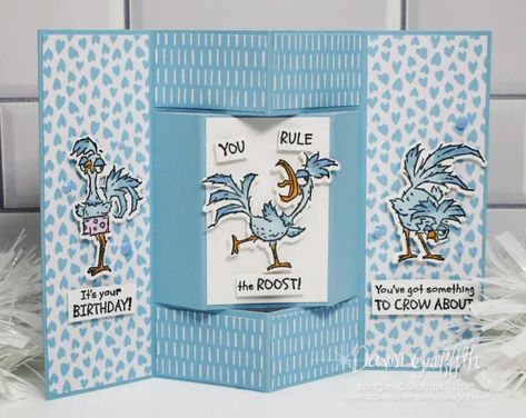 Stampin Up Hey Chuck, Hey Chuck, 2024 Card, Dawn Griffith, Dawns Stamping Thoughts, Cards Homemade, Interactive Cards, Fold Cards, Fancy Fold Cards