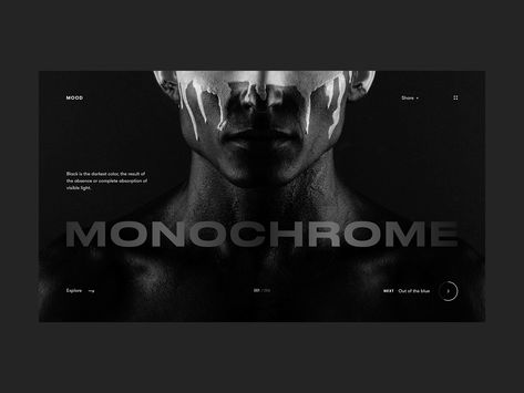 Moodboard Series 1 - Monochrome by Lorenzo Dolfi Monochrome Website Design, Black Website Design, Black Websites, Web Design Inspiration Portfolio, Jewelry Website Design, Interactive Web Design, Web Design Examples, Cats Art Drawing, Architecture Portfolio Design