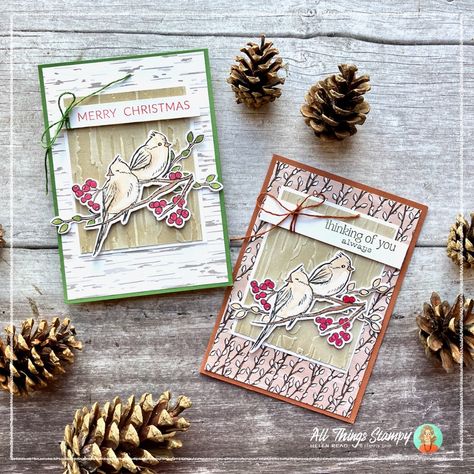 Saturday was our Autumn Craft Day here in Derbyshire, and guests had the opportunity to make Christmas or non-Christmas designs using Winterly Tree Tops stamps and die bundle from Stampin’ Up!®’s Nests of Winter Suite. Which versions do you prefer? The Christmas or the year-round cards? #handmade #StampinUp #StampinUpUK #StampinUpDemonstrator #StampinUpDemo #UKcrafters #ukcardmaker #Papercrafting #MakeACardSendACard #cardmaking #artsandcrafts #Derbyshirecrafters #ChristmasCardmaking #Derbys... Round Cards, Stampin Up Card Ideas, Autumn Craft, Stampin Up Card, Bird Stamp, Christmas Bird, Fall Mini, Craft Day, Craft Show Ideas