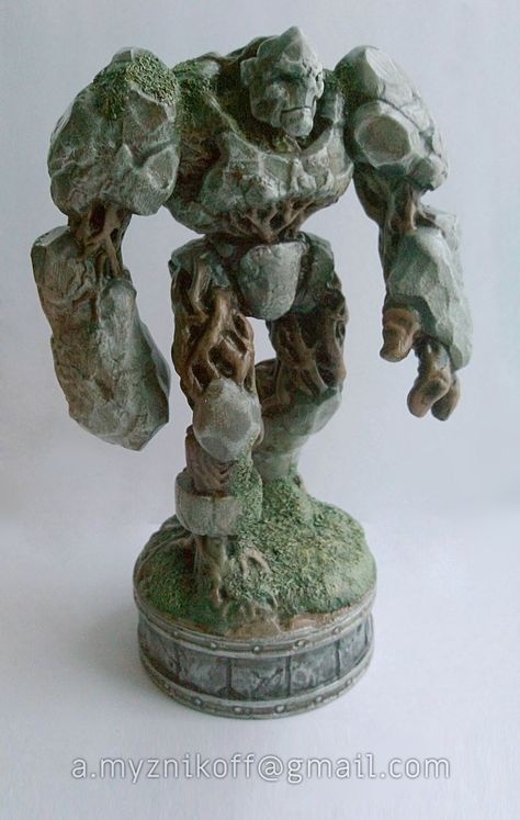 Clay Golem, Gothic Architecture Drawing, Wax Sculpture, Dnd Crafts, Dnd Minis, Dungeon Master's Guide, Warhammer Figures, D&d Dungeons And Dragons, Miniature Crafts