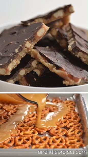 Caramel Pretzel Bars, Salty Pretzels, Pretzel Bars, Chocolate Caramel Pretzels, Caramel Pretzels, Creamy Caramel, Christmas Candy Recipes, Dessert Dips, Clam Chowder