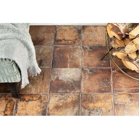 Ivy Hill Tile Angela Harris 8" x 8" Ceramic Wall & Floor Tile | Wayfair Angela Harris, Kitchen French, Ivy Hill Tile, Tile Saw, Coat Paint, Accent Tile, Distressed Painting, Wall And Floor Tiles, Floor Tile