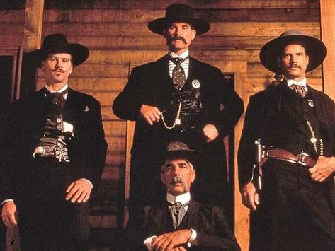 History Daily’s Instagram profile post: “Val Kilmer, Kurt Russell, Sam Elliott and Bill Paxton during the filming of "Tombstone" in 1992. 🎥 #ValKilmer #KurtRussell #SamElliott…” Tombstone 1993, Tombstone Movie, Doc Holiday, Rob Liefeld, Sam Elliott, Wyatt Earp, Kurt Russell, Doc Holliday, Val Kilmer