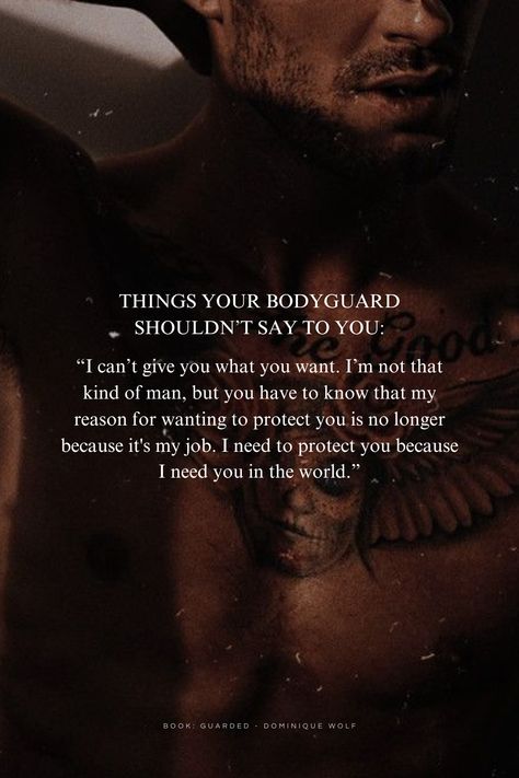 Book: 'Guarded' by Dominique Wolf - available now on Kindle Unlimited. A bodyguard romance book rec with slow burn, forced-proximity, one-bed and more. #romancebookrecs #bodyguardromancebooks #spicyromancebookrecs #spicyromancerecs #bodyguardromance #kindleunlimitedromance Bodyguard Prompts, Bodyguard Trope, Bodyguard Love Aesthetic, Personal Bodyguard Aesthetic, Slow Burn Romance Aesthetic, Bodyguard Romance Aesthetic, Bodyguard Aesthetic, Slow Burn Romance Prompts, Bodyguard Romance