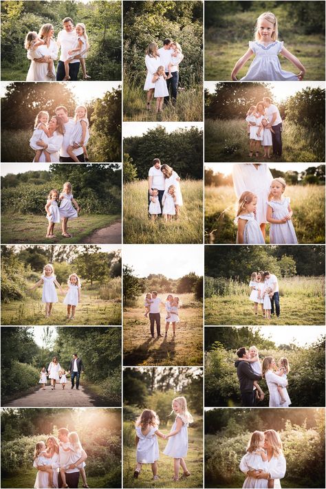 Summer Golden Hour Family Photos, Nature Family Photoshoot, Family Photo Poses Outdoor, Golden Hour Family Photos, Inslee Haynes, Natural Family Portraits, Outdoor Family Portraits, Fam Photos, Big Family Photos