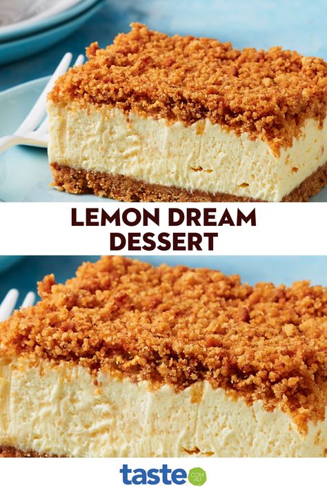 No Bake Cheesecake Slice, Biscuit Base Desserts, Puddings Easy Desserts, Slices Recipes Easy, Easy Lemon Desserts, Easy No Bake Recipes, Easy Delicious Desserts, Easy Desserts Recipes, No Bake Dessert Recipes