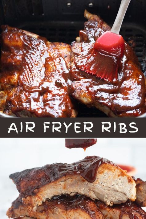 Airfryer Ribs, Ribs In The Air Fryer, Air Fryer Ribs, Homemade Bbq Sauce Recipe, Bbq Recipes Ribs, Tender Ribs, Pork Rib Recipes, Joy Filled Eats, Bbq Seasoning