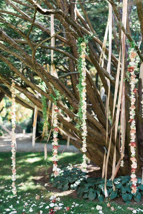 Wedding Tree Decorations, Tie The Knot Wedding, Outdoor Baby Shower, Wedding Arch Flowers, Arch Flowers, Ceremony Flowers, Hanging Flowers, Altar Decorations, Fun Wedding Photography