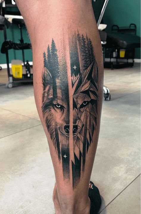 Tattoo Ideas Geometric, Wolf Tattoo Ideas, Geometric Wolf Tattoo, Geometric Wolf, Wolf Tattoo Design, Tattoo Design Ideas, Wolf Tattoos, Wolf Tattoo, Tattoo On