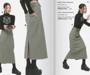 acubi, acubi fashion, acubi club, korea, asian, korean, grunge, gray, black, cheegu, doyin, aesthetic Acubi Club, 2000s Japanese Fashion, Japanese Fashion Magazine, Rok Outfit, Mode Ulzzang, Ropa Diy, Long Skirts, Japanese Street Fashion, Japanese Outfits