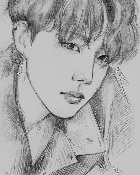 Jhope Drawing Pencil Easy, Dc Comics Wallpaper Iphone, Hope Drawing, Drawing Kpop, Jhope Aesthetic, Hope Art, Bts Art, Bts Jhope, Kpop Drawings