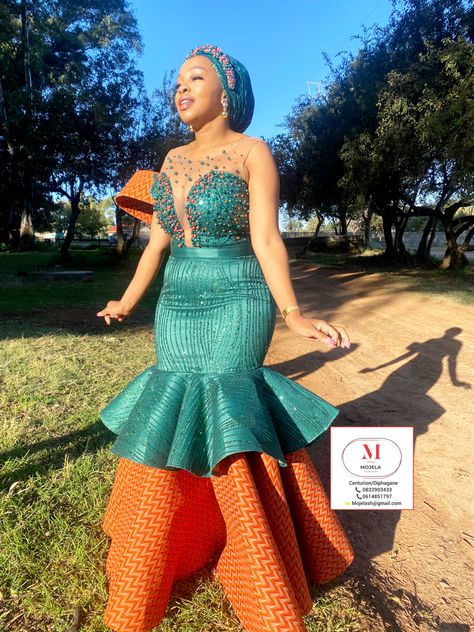 Swati Traditional Attire, Robe Dote, Chitenge Designs, Tswana Traditional Dresses, Zulu Traditional Attire, Wedding Booth, South African Traditional Dresses, Kitenge Dress, Wedding Fits