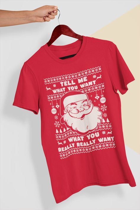 Santa Shirt, Santa Shirts, Classic Songs, Christmas T Shirt, Santa Christmas, Christmas Wishes, Christmas Shirt, Christmas Tshirts, Holiday Festival