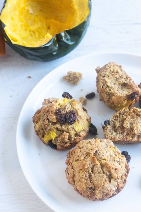 Acorn Squash Muffins Acorn Squash Muffins, Squash Biscuits, Squash Acorn, Squash Muffins, Acorn Squash Recipe, Acorn Squash Recipes, Squash Recipe, Acorn Squash, Whole Wheat Flour