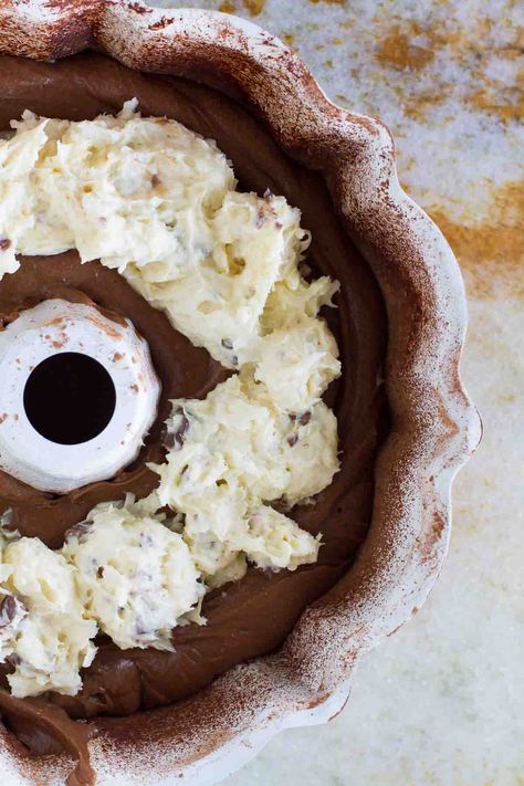 Chocolate Bundt Cake With Coconut Tunnel, Almond Joy Bundt Cake Recipe, Bundt Cake With Coconut Filling, Almond Joy Pie Recipe, Almond Joy Bundt Cake, Filled Bundt Cake Recipes, Filled Chocolate Bundt Cake, Filled Bundt Cake, Chocolate Coconut Bundt Cake