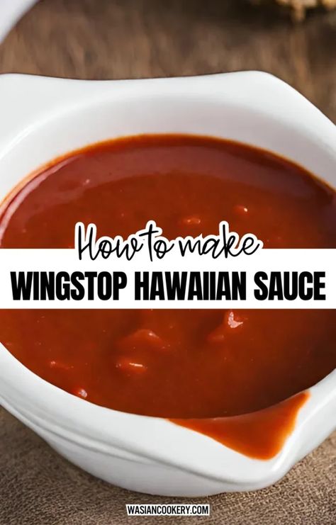 Pineapple Wing Sauce, Hawaiian Wing Sauce, Wingstop Hawaiian Wings Recipe, Wingstop Sauce Recipes, Homemade Wing Sauce Recipes, Wings Sauce Recipe, Hawaiian Sauce, Hot Wing Sauce Recipe, Boneless Wing Recipes