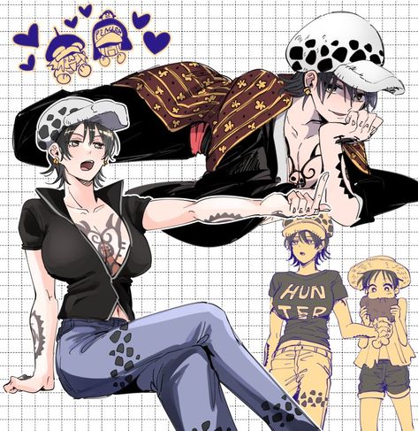 Luffy Outfits, One Piece Ship, One Piece Funny, Trafalgar Law, One Piece Pictures, One Piece Fanart, Soul Eater, Percy Jackson And The Olympians, One Piece (anime)