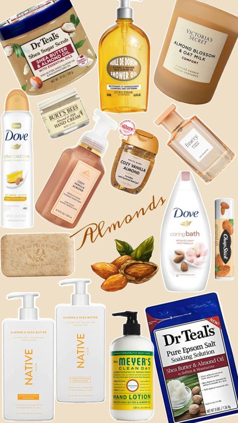 Self care products smell good all day, how to smell like almonds, how to smell good all day, #almonds, #bodylotion, #shampooandconditioner, #perfume, #soap, #deodarant, #shavingcream, #bodyscrub, #showerproducts, #selfcare Self Care Products Smell Good, Smell Good All Day, How To Smell Good, To Smell Good, Almond Blossom, Shower Oil, Bath And Body Care, Body Care Routine, Oat Milk