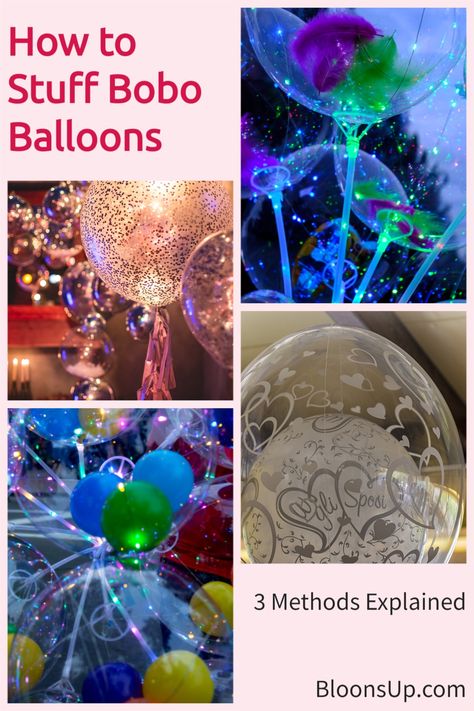 Bobo Bubble Balloon, Bobo Balloon Ideas Birthday, Bono Balloons, Bobo Balloon Ideas, Balloon Table Decorations, Bobo Balloons, Bobo Balloon, Balloon Gifts, Light Up Balloons