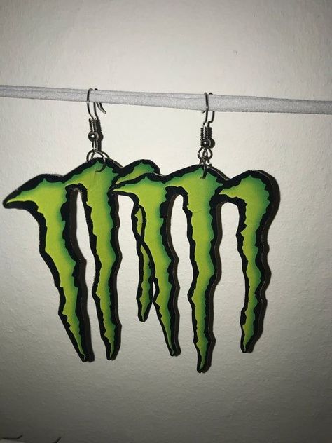 Monster Cans Diy, Monster Room, Monster Energy Girls, Monster Pictures, Diy Monsters, Monster Crafts, Monster Energy Drink, Indie Jewelry, Dope Jewelry