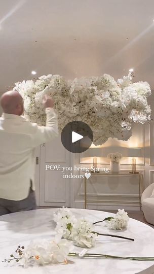 64K views · 815 reactions | Bring Spring indoors✨

Build a flower cloud with us! We’ve used our £4.99 Faux Hydrangea Stems to create this gorgeous floral installation

We’re obsessed with the finished result🤩 get the look at rowenhomes.com

#diyhome #flowerdesign #homeproject | Rowen | Rowen · Original audio Build A Flower, Flower Cloud, Floral Installation, Faux Hydrangea, A Flower, Get The Look, Hydrangea, Home Projects, Diy Ideas