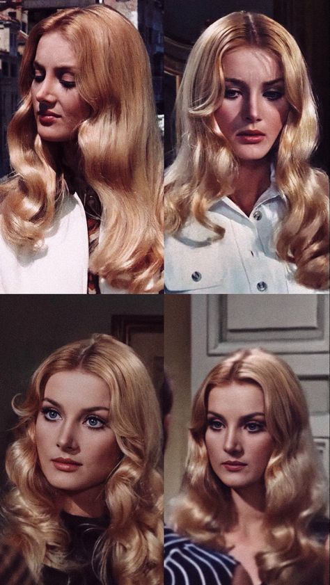 1960s Hair Curly, 1960s Long Hair, 50s Long Hairstyles, Late 60s Hair, Long 70s Hair, 1960s Hair Long, Classic Beauty Aesthetic, 70s Long Hair, 1960s Hair And Makeup