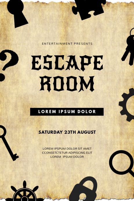 Escape Room Poster Design, Escape Room Background, Escape Room Graphic Design, Treasure Hunt Poster Design, Orientation Poster Design, Pirate Poster Design, Canvas Poster Ideas, Contest Poster Design Ideas, Treasure Hunt Poster