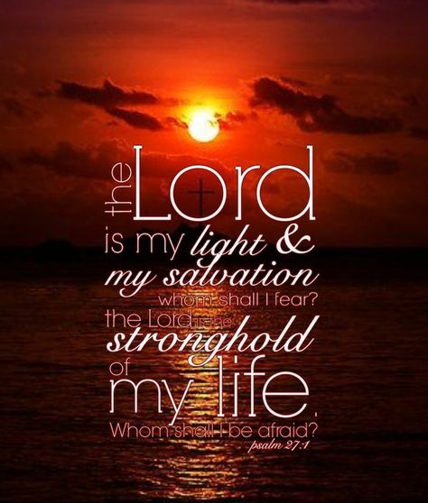 Psalm 27:1 Salvation Scriptures, Psalm 27 1, The Lord Is My Light, Psalm 27, Book Of Psalms, About God, Biblical Verses, Prayer Scriptures, Inspirational Bible Quotes