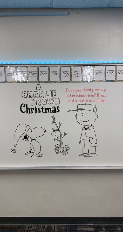 Holiday Whiteboard Ideas, White Board Christmas Drawings, Christmas White Board Drawing, Christmas Whiteboard Art, Thursday Morning Message, Christmas Whiteboard Ideas, Christmas White Board Ideas, Christmas Whiteboard, Regulation Station