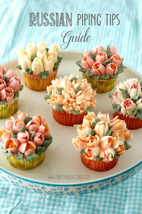 Frosting Tricks, Russian Cake Tips, Russian Tips, Russian Cakes, Russian Piping Tips, Decoration Patisserie, Fabulous Cakes, Frosting Tips, Piping Tips