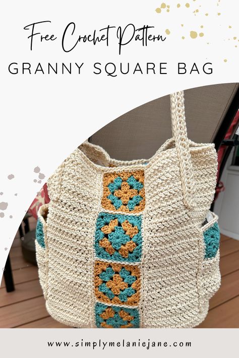 Granny Square Crochet Bags Free Patterns, Crochet Granny Square Purse Pattern Free Easy, Granny Square Purses, Granny Square Backpack Free Pattern, Crochet Granny Square Bag Pattern Free, Crochet Pocketbook, Granny Square Bag Layout, Granny Square Bag Pattern Free, Crochet Portfolio