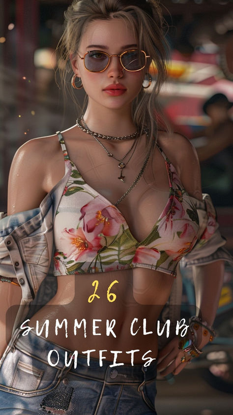 Ready To Hit The Clubs This Summer? Click To See 26 Hot Summer Club Outfits That'll Make You The Star Of The Night. 🔥🎉 #ClubFashion #SummerOutfits #NightlifeStyle #PartyWear #FashionTrends Summer Club Outfits Night, Dance Club Outfit, Club Outfits Summer, Club Outfit Night, Summer Club Outfits, Vegas Pools, Summer Club, Day Club, Night Club Outfits