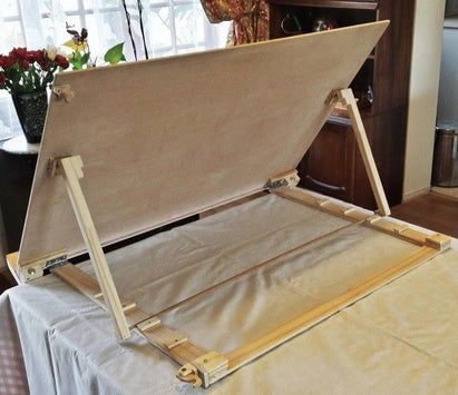 Portable Drafting Table, Table Top Easel, Diy Easel, Table Easel, Drawing Desk, Diy Table Top, Puzzle Table, Puzzle Frame, Art Studio Design