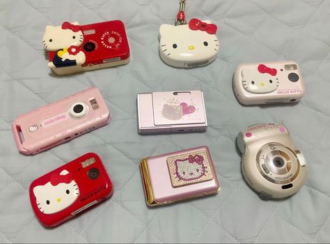 Hello Kitty Digital Camera, Sanrio Camera, Hello Kitty Camera, Digi Camera, Aesthetic Sanrio, Kitty Aesthetic, Aesthetic Ipad, Hawaii Summer, Bday Gifts