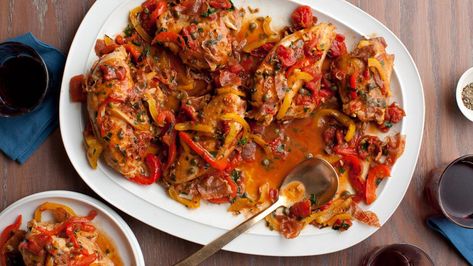 Roman Style Chicken, Roman Chicken, Best Chicken Thigh Recipe, Everyday Italian, Thighs Chicken, Roman Style, Giada De Laurentiis, Thigh Recipes, Baked Chicken Recipes