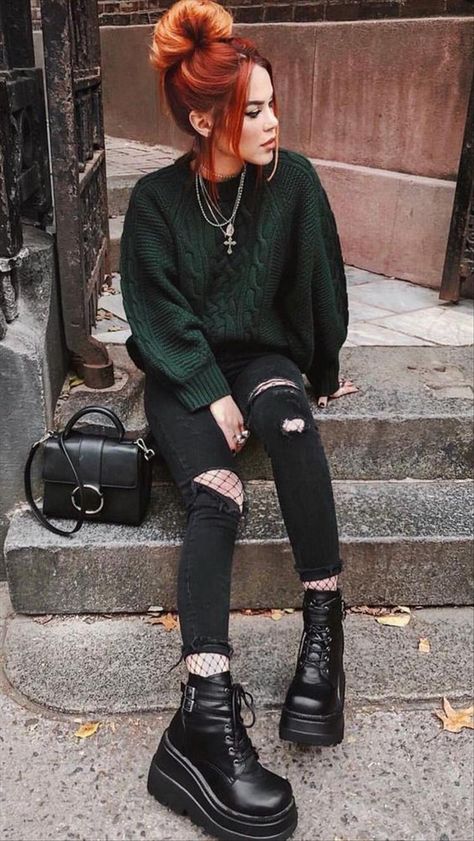 Mode Edgy, Grunge Fall Outfits, Elegantes Business Outfit, Look Grunge, Mode Grunge, Mode Punk, Alt Outfits, Neue Outfits, Punk Outfits