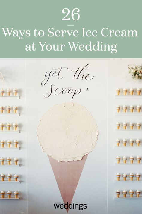 Ice Cream Buffet Wedding, Diy Ice Cream Bar Wedding, Ice Cream Wedding Favors, Wedding Food Ice Cream Bar, Ice Cream Wedding Bar, Ice Cream Wedding Cake, Ice Cream At Wedding Reception, Ice Cream At A Wedding, How To Serve Ice Cream At A Wedding