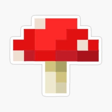 Minecraft Mushroom, Minecraft Icon, Diy Minecraft, Minecraft Pixel Art, Art Poses, Pixel Art, Minecraft, Stuffed Mushrooms, Gaming Logos